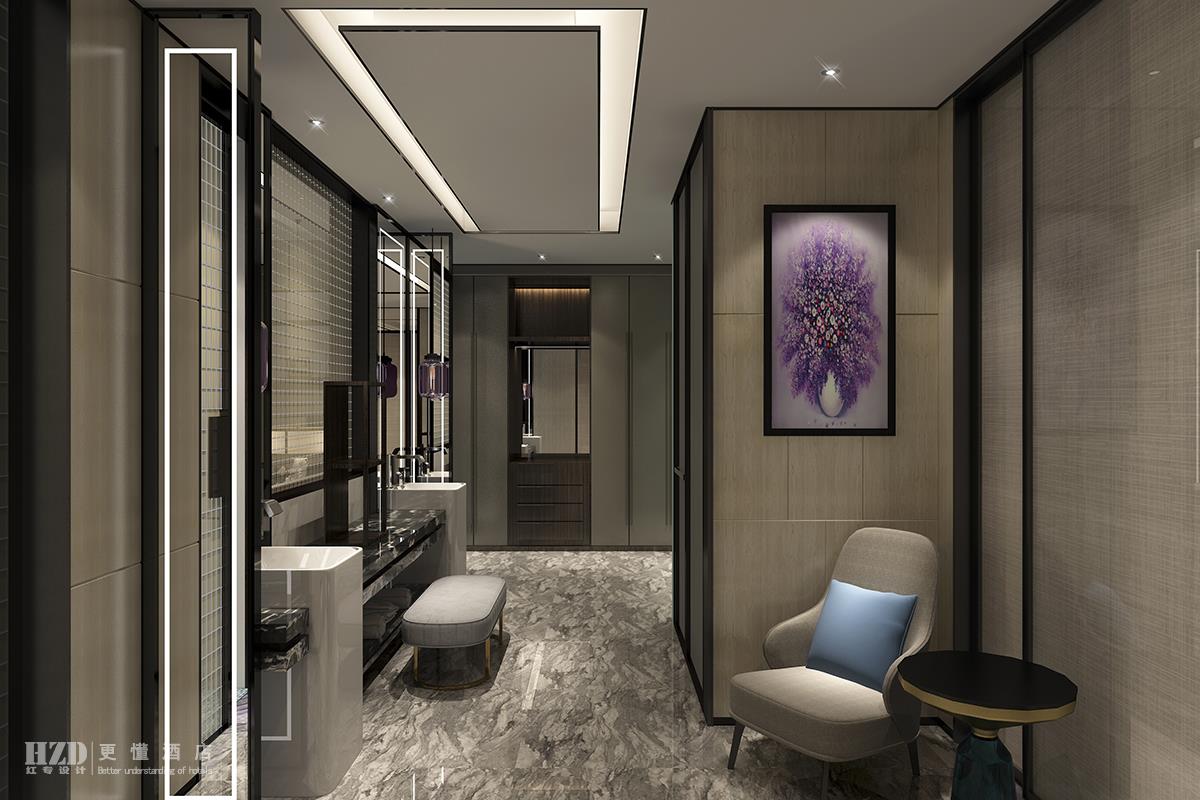 星级酒店-总统套房卫生间设计